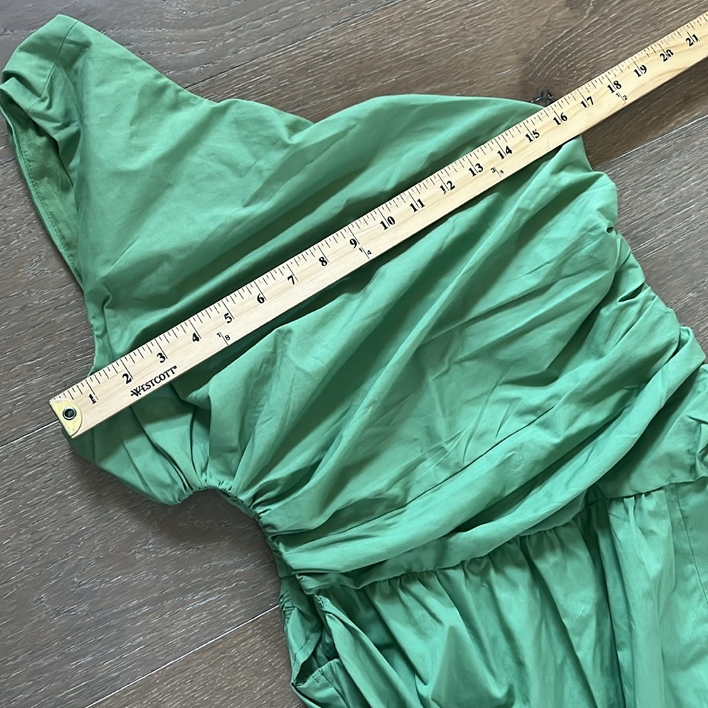 NWT Abercrombie & Fitch One-Shoulder Cutout Maxi Dress in Green size medium - Picture 8 of 11